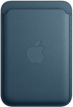 Чехол-бумажник Apple FineWoven MagSafe для iPhone, «тихоокеанский синий»