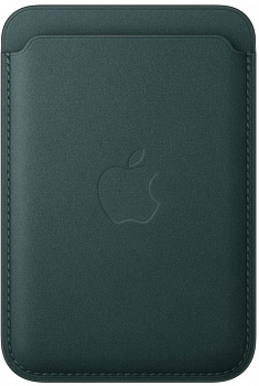 Чехол Apple для iPhone FineWoven Wallet MagSafe, глубокий зеленый